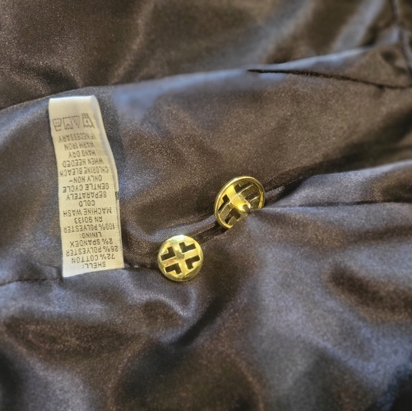 Linia By Louis Dell Olia Denim Casual Jacket Brass Buttons Lined Medium - Picture 13 of 14